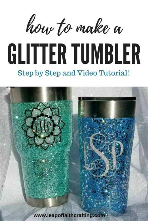 epoxy tumbler glitter tumbler ideas|how to make sparkly tumblers.